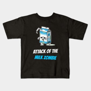 Halloween Cute Milk Zombie Kids T-Shirt